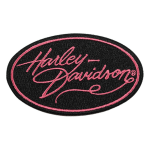 Harley-davidson 3.5 In. Embroidered Harley Gal Oval Emblem Sew-on Patch – Black
