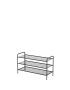 Studio Stackable Shoe Rack Black W90CMXD35CMXH55CM