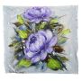 Purple Peonies Light Weight Fleece Blanket By Stella Bruwer