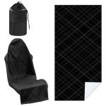 Hahafelt Car Seat Towel Covers With Storage Bag 63 X 32 Inch Universal Non Slip Waterproof Sweat Protector For Car Truck Gym Swi