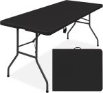 Trade Kite 1.8M Heavy-duty Folding Camp Table Portable Plastic Utility Table For Indoor & Outdoor Use Lightweight Trestle Table