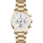 Ben Sherman Men's Gold-tone Chronograph Watch With White Dial & Gold Stainless Steel Bracelet