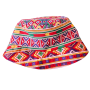 Orange Ndebele Reversibe African Bucket Hat