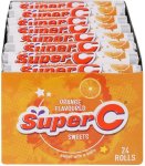 Candy Rolls Orange Sweets