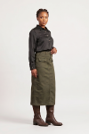 Denim Skirt - 44 Olive