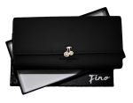 Fino Flap Over Faux Leather Purse With Box - Dusty Pink