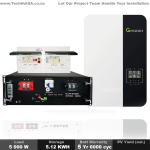 Growatt 5KW Hybrid Power Solar Inverter With Nava Solar 4.8KWH 1C Lithium Battery Kit