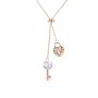 DESTINY Ariana Key Heart Pendant With Swarovski Crystals