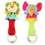 Baby Plush Rattles 2 Pieces Grasping Toy