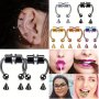 Stainless Steel Magnetic Suction Nose Nail Horseshoe Shaped Artificial Non-Piercing Jewelry For Women Dual Use For Magnetic Ear Cuff