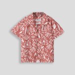 BOYS Linen-like Shirt - 10 Brick