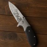 Engraved Wilderness Tactical Folding Knife