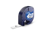 Dymo Lt 12MM X 4M Letratag Tape Black On White