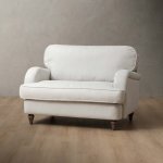 Chenav Fabric Loveseat Pearl