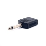 Cyberdyne CZK-325 6.35MM Mono Male To 2 X 6.35MM Mono Female Adaptor