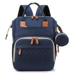 Nappy Bag With USB Charge Port And Pacifier Case Baby Bassinet Travel Bag