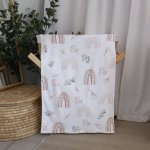 Fleece Blanket Rainbow Dandelion Pink