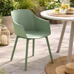 Haruna Modern Outdoor Dining Chair Weather-resistant - Green