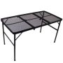 120X60X66CM Adjustable Outdoor Mesh Top Metal Folding Table FX7090