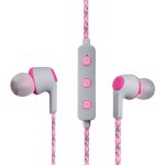 Volkano Moda Series Nylon Bluetooth Earphones Pink
