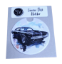 Licence Disk Holder - Classic Black Long-nose Car