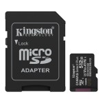 Kingston 512GB Microsdxc Canvas Select Plus GEN3 150MB S A1 Card + Adapter