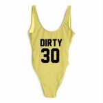 Dirty 30 Yellow Swimsuit