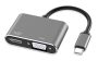 Fdbv USB C To HDMI Vga Adapter Type C To Vga To USB C 3.0 For Dual Monitor Adapter