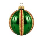 Xmas Ball Glass 80MM Green