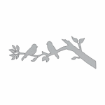Chipboard Bird On Branch 2'S