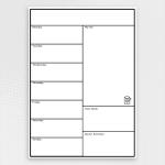 Magnetic Weekly Planner