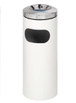 Super Smart Innovation Bin Mild Steel With Cut Out And Galvanized Ash Holder White With Chrome Lid – 788GW