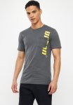 Gel And Reflective Print Chest Tee - Charcoal