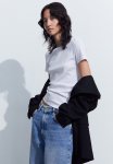 Ribbed T-Shirt - White