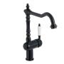 Delinia Sara Single Lever Kitchen Mixer Tap Black H32CM Spout Reach 26.3CM