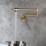 Gold Pot Filler Wall Mount