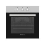 ELBA 60CM Multifunction Electric Oven With S S Panel And Black Glass Finish 04 T60-3