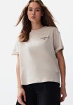 Back Printed Relaxed T-Shirt - Stone