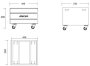 Mecer Battery Box For X 2 100AH Bat On Adjustable Feet - SOL-BBB-2-100A-BLK