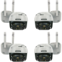 4 X Andowl Q-S4 Full HD 8K Wireless Smart Waterproof Wifi Cctv Camera