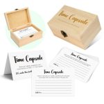 Time Capsule Box 1ST Birthday 50 Pcs Time Capsule Cards First Birthday Party Games Baby Shower Keepsake Box Advice And Wishes Ca