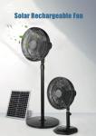 Sunx Fan Ac Dc 12V Rechargeable Black Solar Fan 16 Inch XM-1