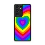 Custom Printed Tpu Cases - Samsung Galaxy S21 Ultra 5G & 39 Rainbow Heart& 39 By