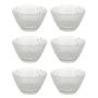 Daisy Diamond - Modern Glass Dessert & Snack Bowl Set Pack Of 6