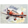 Tear Resistant Deco Print Vintage Plane