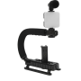 AY-49U Video Kit -handheld Stabilizer MIC & LED Fill Light For Phones/cams