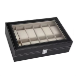 Pu Leather Watch Display Box Storage Rack 12-DIGIT Watch Box