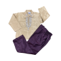 4Y 2PC Gold & Burgandy Traditional Indian Outfit - Raza Star
