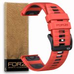 Elite 22MM Easyfit Two-tone Watch Strap - Garmin - Red grey