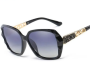 Women Polarized Sunglasses Black Square Uv Rhinestone Driving Shades